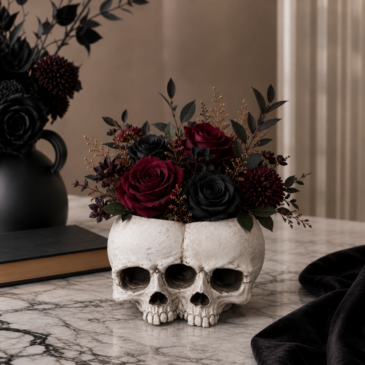 Skull Flower Vases